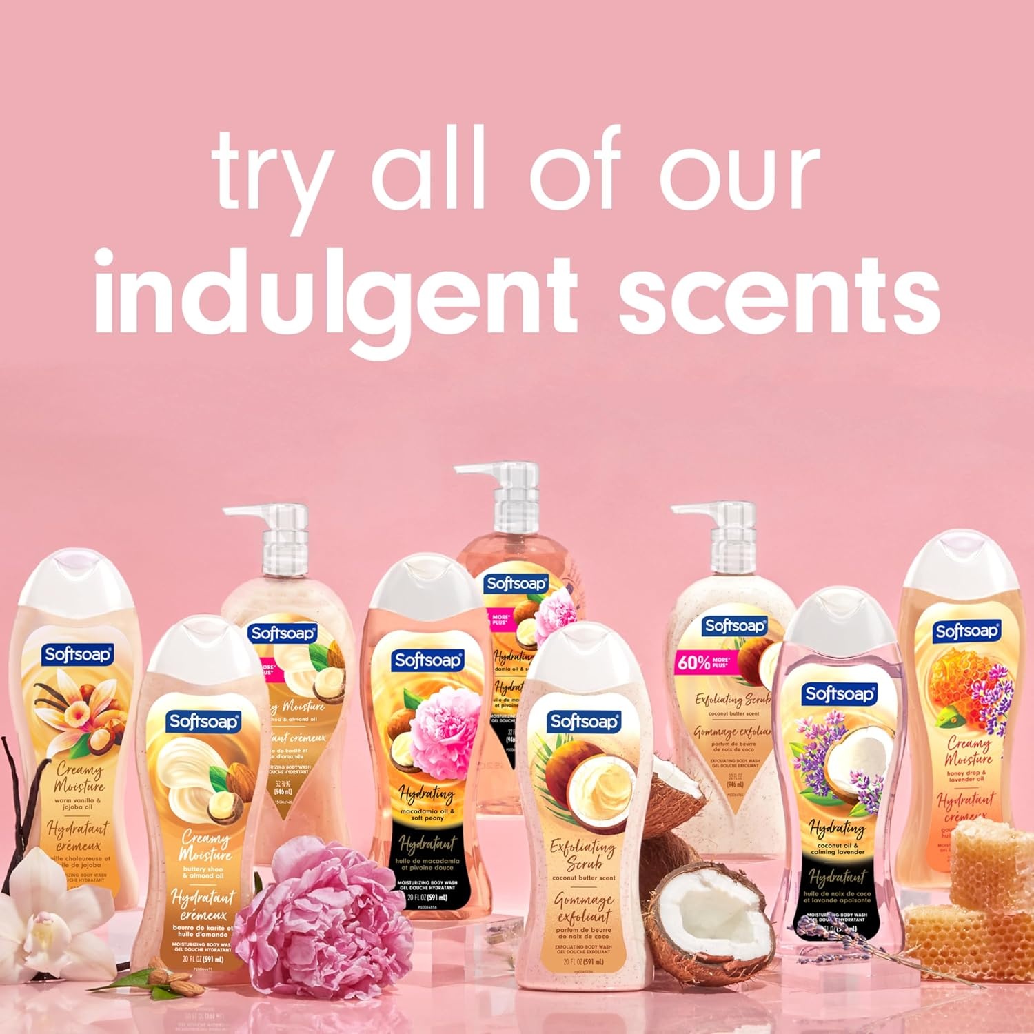 image:imageSoftsoap Body Wash Pump Coconut Butter Scrub Exfoliating Body Wash 32 Ounce Pack of 1 WHITE Package May VaryCoconut Scrub
