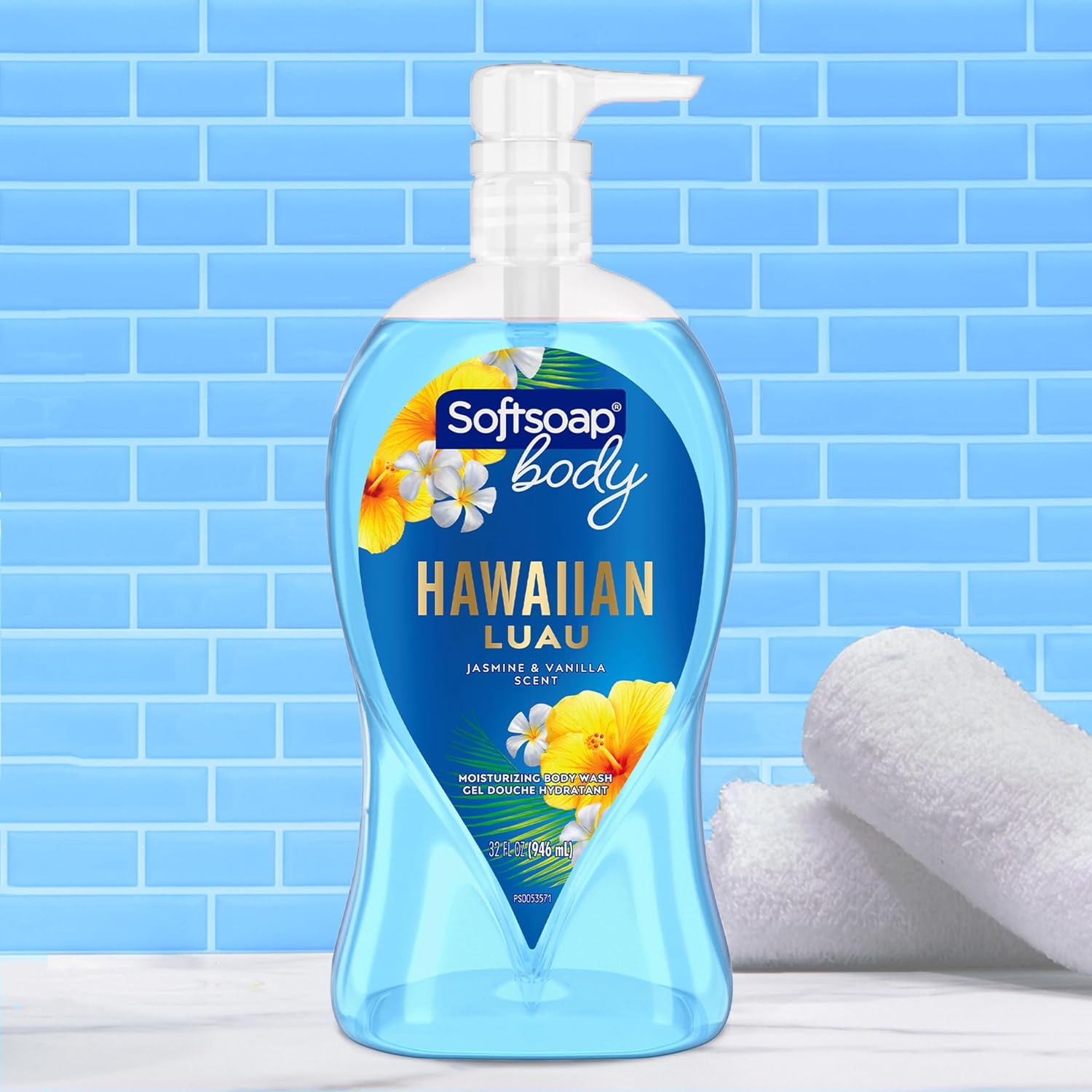 image:imageSoftsoap Body Wash Pump Coconut Butter Scrub Exfoliating Body Wash 32 Ounce Pack of 1 WHITE Package May VaryHawaiian Luau