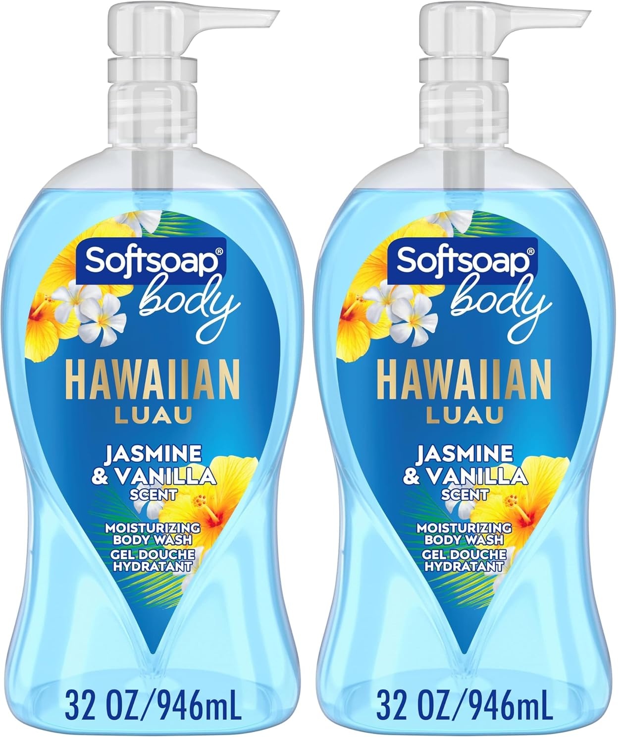 image:imageSoftsoap Body Wash Pump Coconut Butter Scrub Exfoliating Body Wash 32 Ounce Pack of 1 WHITE Package May VaryHawaiian Luau